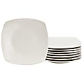 Gibson Home Zen Buffetware 8-Piece Stoneware Dessert Plate Set, 7”, White 1 thumbnail image