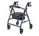 Medline Guardian Basic Rollator, 6" Wheels, Blue 1 thumbnail image