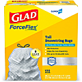 CloroxPro™ ForceFlex Tall Kitchen Drawstring Trash Bags - 13 gal Capacity - 0.90 mil (23 Micron) Thickness - Gray - 156/Carton - 100 Per Box - Kitchen, Can, Office, Breakroom, School, Restaurant, Commercial, Cafeteria