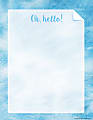 Barker Creek Designer Computer Paper, 8-1/2” x 11”, Blue Tie-Dye, Pack Of 50 Sheets 1 thumbnail image