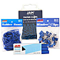 JAM Paper® 4-Piece Desk Supply Kit, Blue