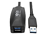 Tripp Lite 5M USB 3.0 SuperSpeed Active Extension Repeater Cable A M/F 16ft 16' 5 Meter - USB extension cable - USB Type A (M) to USB Type A (F) - USB 3.0 - 16.4 ft - active - gray