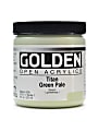 Golden OPEN Acrylic Paint, 8 Oz Jar, Titan Green Pale