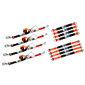 Rytash Ultimate Axle-Strap Tie-Down Kit With Twisted Snap Hook Ratchet Straps, Red, Kit Of 12 Straps 1 thumbnail image