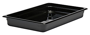 Cambro Camwear GN 1/1 Size 2" Food Pans, 2”H x 12-3/4”W x 20-7/8”D, Black, Set Of 6 Pans 1 thumbnail image