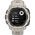 Garmin Instinct Smart Watch - Wrist - 128 x 128 - Touchscreen - Bluetooth - GPS - 336 Hour - Circular - Tundra - Polymer - Silicone Band
