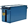 Nadex Coins AEX1-1014 Large Capacity Rolled Coin Storage Box (Nickels) - External Dimensions: 3.8" Length x 10.5" Width x 5" Height - 2000 x Coin - Padlock, Zipper Closure - Stackable - Blue - For Coin, Transportation