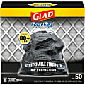 Glad ForceFlexPlus Drawstring Large Trash Bags, Plastic, 30 Gallons, Black, 50 Bags Per Box, Pallet Of 156 Boxes 1 thumbnail image