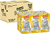 Glad ForceFlex Tall Kitchen Drawstring Trash Bags - OdorShield - 13 gal Capacity - 23.74"x 24.88" - 0.72 mil (18 Micron) Thickness - 79008CT 1 thumbnail image