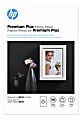 HP Premium Plus Photo Paper for Inkjet Printers, Glossy, 4" x 6", 80 Lb., Pack Of 100 Sheets (CR668A)