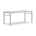 HON Mod 66"W Table Computer Desk, Desert Oak/Silver 1 thumbnail image