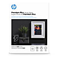 HP Premium Plus Photo Paper for Inkjet Printers, Glossy, 5" x 7", 80 Lb., Pack Of 60 Sheets (CR669A)