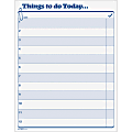 TOPS Things To Do Today Pad - 100 Sheet(s) - 11" x 8 1/2" Sheet Size - White Sheet(s) - Blue Print Color - 100 / Pad 1 thumbnail image