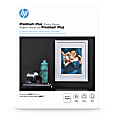 HP Premium Plus Photo Paper for Inkjet Printers, Glossy, Letter Size (8 1/2" x 11"), 80 Lb., Pack Of 25 Sheets (CR670A)