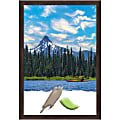 Amanti Art Fresco Dark Walnut Wood Picture Frame, 27" x 39", Matted For 24" x 36"