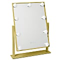 Dormify Britt Large Vanity Mirror with Lights, Gold 1 thumbnail image