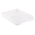 JAM Paper® Stackable Paper Tray, 2"H x 9-3/4"W x 12-1/2"D, White