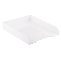 JAM Paper® Stackable Paper Tray, 2"H x 9-3/4"W x 12-1/2"D, White 1 thumbnail image