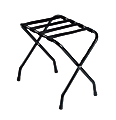 Hospitality 1 Source Metal Luggage Racks, 20”H x 22”W x 17”D, Black, Pack Of 4 Racks 1 thumbnail image
