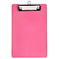 JAM Paper® Plastic Mini Clipboard, 6" x 9", Pink 1 thumbnail image
