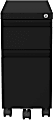 Hirsh 20"D Vertical 2-Drawer Mobile File Cabinet, Black 1 thumbnail image