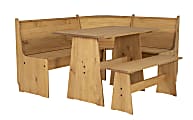 Linon Narci Corner Nook Set, 33-3/5"H x 63-3/4"W x 19-3/4"D, Natural 1 thumbnail image