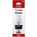 Canon GI-20 Pigment Black Ink Bottle - Inkjet - Pigment Black - 1 Pack