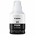 Canon GI-20 Pigment Black Ink Bottle - Inkjet - Pigment Black - 1 Pack 1 thumbnail image
