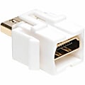 Tripp Lite HDMI Keystone Jack Snap-in Insert Module Coupler Female/Female - 1x HDMI Digital Audio/Video Female - P164000KJWH 1 thumbnail image