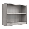 Bush Furniture 30"H Universal Small 2 Shelf Bookcase, Platinum Gray, Standard Delivery 1 thumbnail image