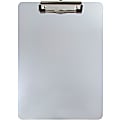 JAM Paper® Aluminum Clipboard, 9" x 12-1/2", Silver