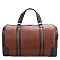 McKleinUSA Kinzie Leather Tablet Carry-All Duffel Bag, 12"H x 9"W x 20-1/2"D, Brown 1 thumbnail image