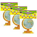 Teacher Created Resources Accents, Travel The Map Globes, 30 Pieces Per Pack, Set Of 3 Packs