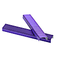 JAM Paper® Standard Staples, 1/2" Full Strip, Purple, Box Of 5,000 Staples
