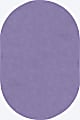 Joy Carpets® Kids' Essentials Oval Area Rug, Just Kidding™, 7-1/2' x 12', Very Violet 1 thumbnail image