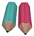 Office Depot® Pencil-Shaped Silicone Pencil Pouch, 3-3/8" x 10", Assorted Colors 1 thumbnail image