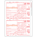 ComplyRight™ 1099-B Tax Forms, 2-Up, Federal Copy A, Laser, 8-1/2" x 11", Pack Of 100 Forms
