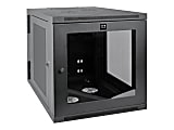 Tripp Lite 12U Wall Mount Rack Enclosure Hinged 33" Depth w Acrylic Window - For LAN Switch, Patch Panel, Server, PDU - 12U Rack Height x 19" Rack Width x 25.99" Rack Depth - Wall Mountable - Black Powder Coat