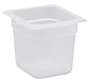 Cambro Translucent GN 1/6 Food Pans, 6"H x 6-3/8"W x 6-15/16"D, Pack Of 6 Containers