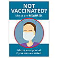 ComplyRight™ Mask Requirements Poster, Safety, English, 14”H x 10”W 1 thumbnail image