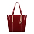 McKleinUSA® Cristina Tote, 14"H x 13 1/2"W x 6"D, Red 1 thumbnail image
