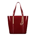 McKleinUSA® Cristina Tote, 14"H x 13 1/2"W x 6"D, Red