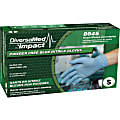 DiversaMed Disposable Nitrile Exam Gloves - Small Size - Blue - Beaded Cuff, Textured Grip, Powder-free, Ambidextrous, Disposable - For Dental, Medical, Food, Laboratory Application - 100 / Box