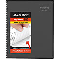 2024-2025 AT-A-GLANCE® DayMinder® Academic Weekly/Monthly Planner, 8-1/2” x 11”, Charcoal, July To June, AYC54545