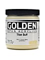 Golden OPEN Acrylic Paint, 8 Oz Jar, Titan Buff