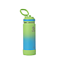Takeya Actives Insulated Stainless Steel Water Bottle With Straw Lid, 18 Oz, Ombre Excitement 1 thumbnail image