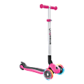 Globber Primo Lights Scooter, 31"H x 11"W x 22-13/16"D, Pink