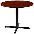 Flash Furniture Round Multipurpose Conference Table, 30"H x 35-1/2"W x 35-1/2"D, Cherry/Black 1 thumbnail image