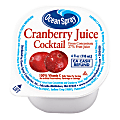 Ocean Spray Cranberry Juice, 4 Oz, Pack Of 48 Cups