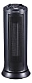 Lorell® 17" Ceramic Tower Heater, Black